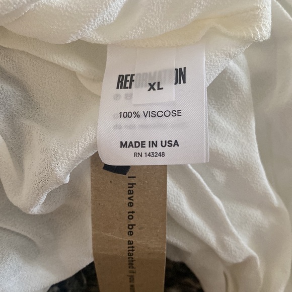 Reformation Ivory Farrow Top - Picture 4 of 5